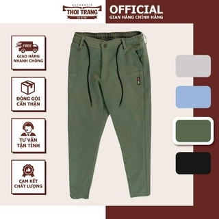Quần Jogger Nam Dáng Đứng Thể Thao Phong Cách Chuẩn Hàn Quốc, Thiết Kế Ống Bo Chun Co Giãn Thoải Mái, Không Xù Lông