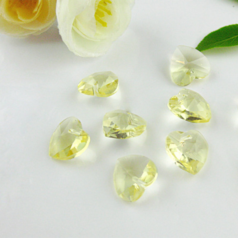 Set 10 mặt dây chuyền pha lê hình trái tim độc đáo sáng tạo