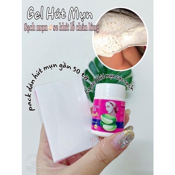 Gel Hút Mụn, Gel Lột Mụn Aloe Facial Clear Mask Thái Lan 22gram