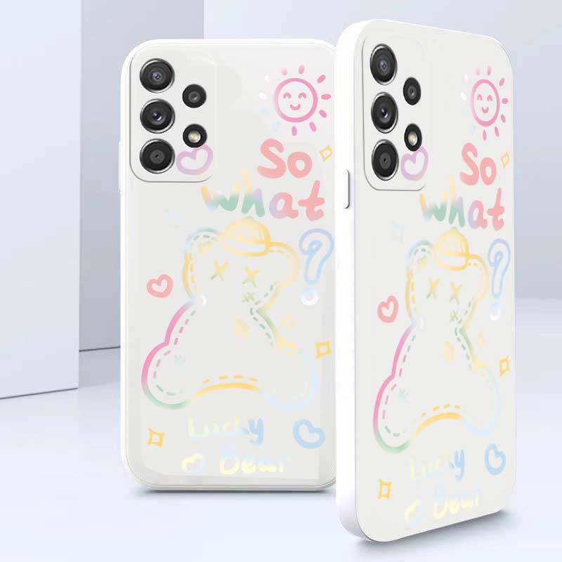 Ốp Điện Thoại Tpu Hình Gấu Cho Samsung Galaxy A53 A33 A13 Note 10 Lite Note 20 20 Ultra S10 Plus A81