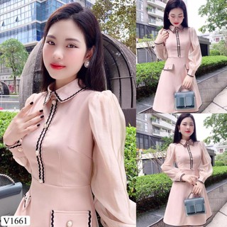 Váy xòe be phối v1661 - đẹp shop dvc đại lí chính hãng