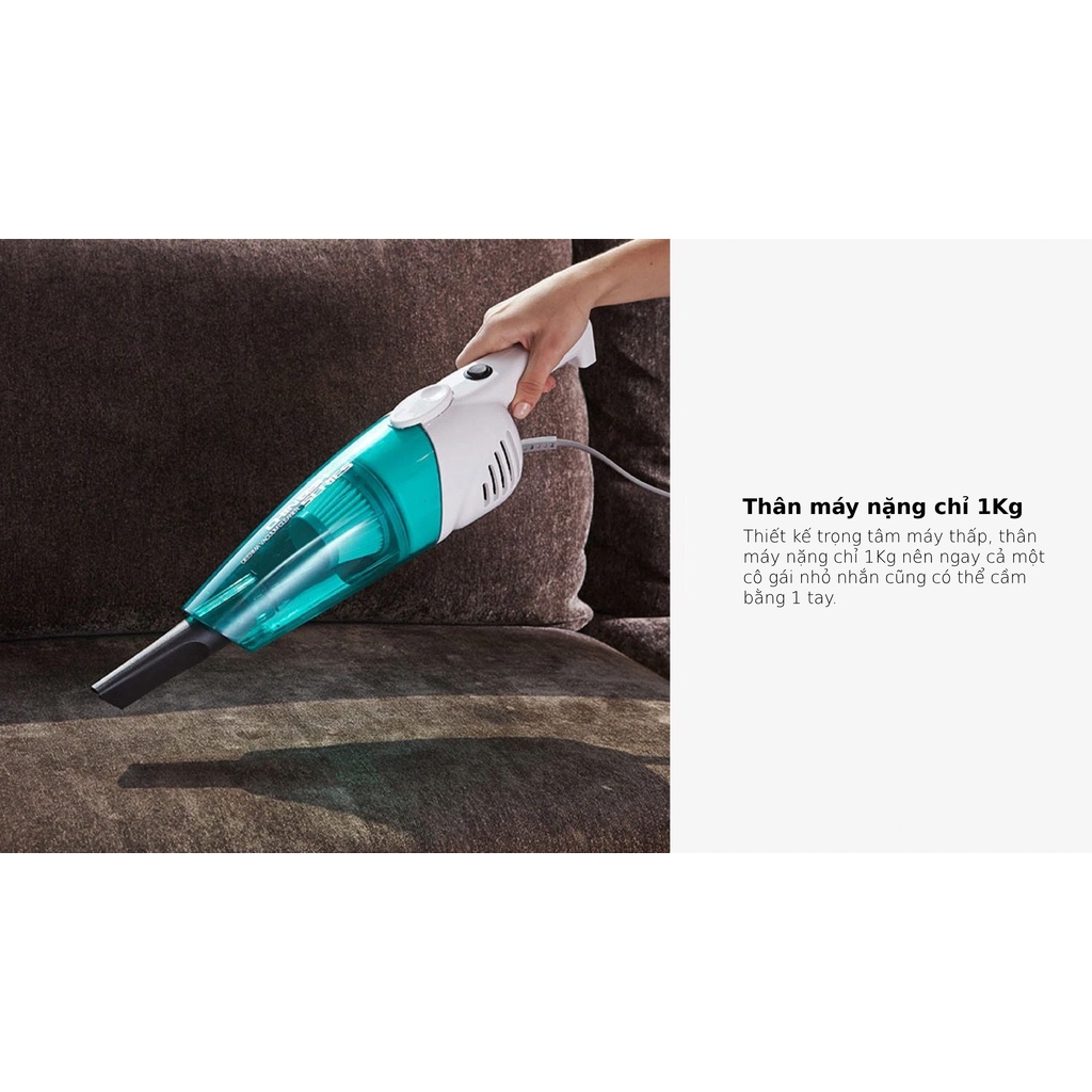 Máy hút bụi Xiaomi Deerma cầm tay mini Vacuum Cleaner DX118C (Xanh) - HAPOS phân phối