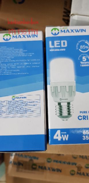 Đèn LED trụ 4w - Maxwin