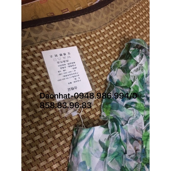 Váy hoa xanh size s