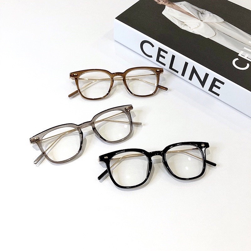 Gọng kính vuông Booster càng kim loại GMBT lọc ánh sáng xanh Hồng Cao Vii eyewear 9322
