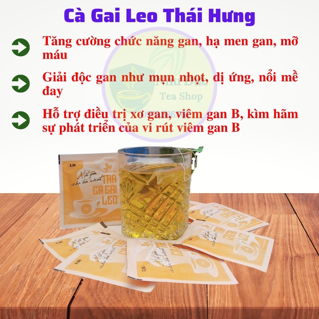 Trà Túi Lọc Cà Gai Leo, Thanh Nhiệt, Giải Độc Gan, Hết Mụn Nhọt Mẩn Ngứa - 25 Túi Lọc Cao Cấp / ad.tea