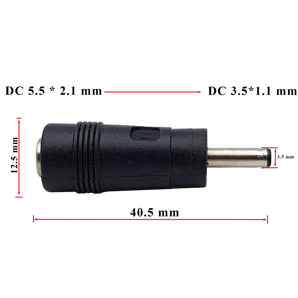 Đầu chuyển đổi DC 5.5x2.1mm sang DC 3.5x1.1mm