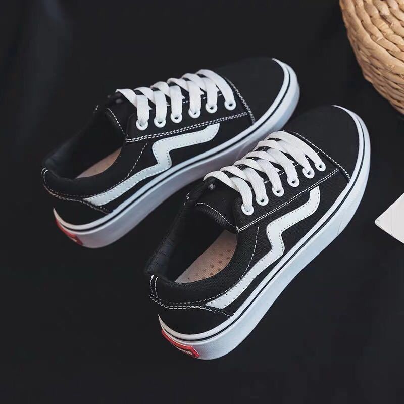 Giày canvas Cột Dây Màu Đen Thoáng Khí Thời Trang Mùa Xuân Cho Nữ Size s 2022