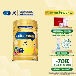 Mã FMCG80 giảm 10% đơn từ 400K Sữa Bầu Enfamama A+ - Vị Vanilla - 830g