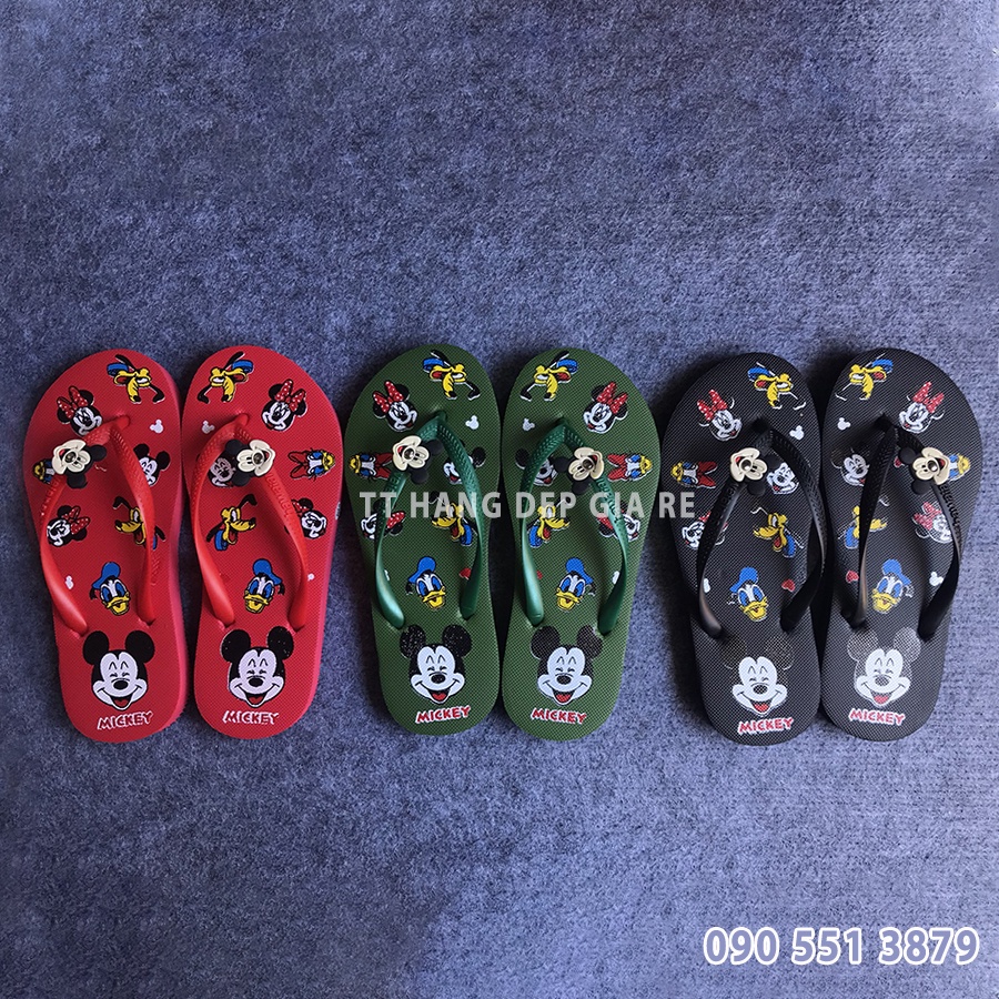 Dép quai kẹp nữ hình Mickey cute