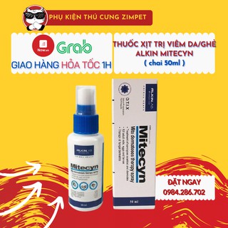 Thuốc xịt trị viêm da, ghẻ – Alkin Mitecyn chai 50ml - Thuốc trị ghẻ Mitecyn	- Thuốc xịt Alkin Mitecyn