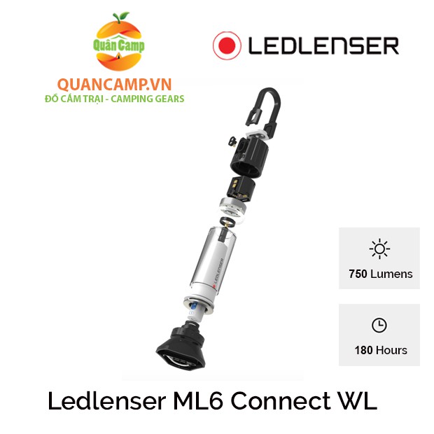 Đèn pin cắm trại Ledlenser ML6 connect Wireless (750 lumens)