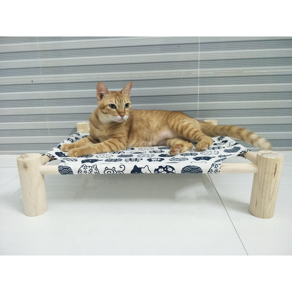 Võng gỗ nhiều màu sắc cho mèo