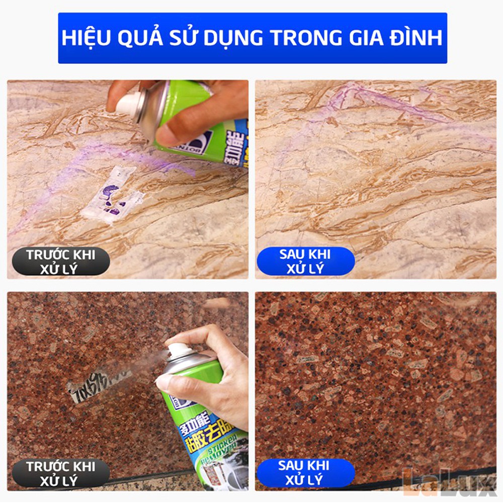 Chai Xịt Tẩy Keo Băng Dính 3M / Remove - Bình Xịt Tẩy Đa Năng Tẩy Băng Keo, Vết Decal Kính Oto, Vết Nhựa Đường LALUX