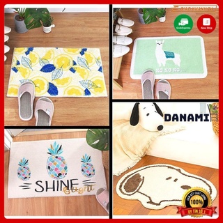 Thảm lau chân , thảm trải sàn lông mềm mịn vintage hàn quốc, chùi chân chống truợt, thảm bếp - HOMI Store