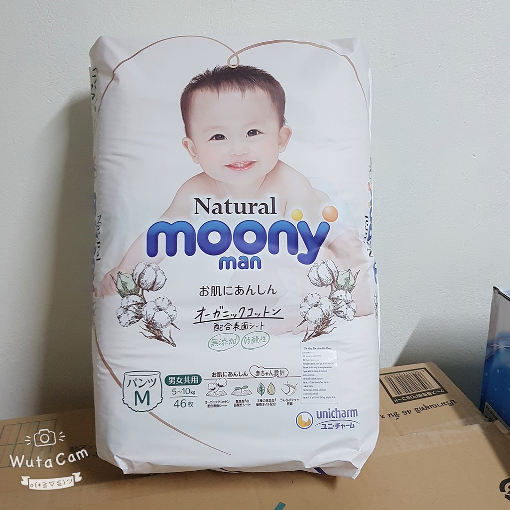 CHÍNH HÃNG ✅Bỉm MOONY NATURAL Tã/Bỉm Moony Dán/Quần SizeNB63/S58- M46- L38/36-XL32