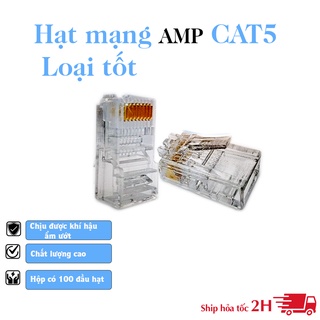 Hạt mạng amp cat5,cat 6 loại tốt lõi đồng
