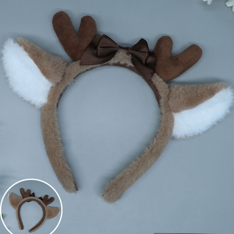 Băng Đô Cài Tóc Hình Tai Tuần Lộc Dễ Thương Cho Nữ