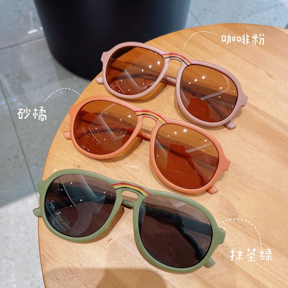 Kính Mát Gọng Cầu Vồng Thời Trang Cho Bé