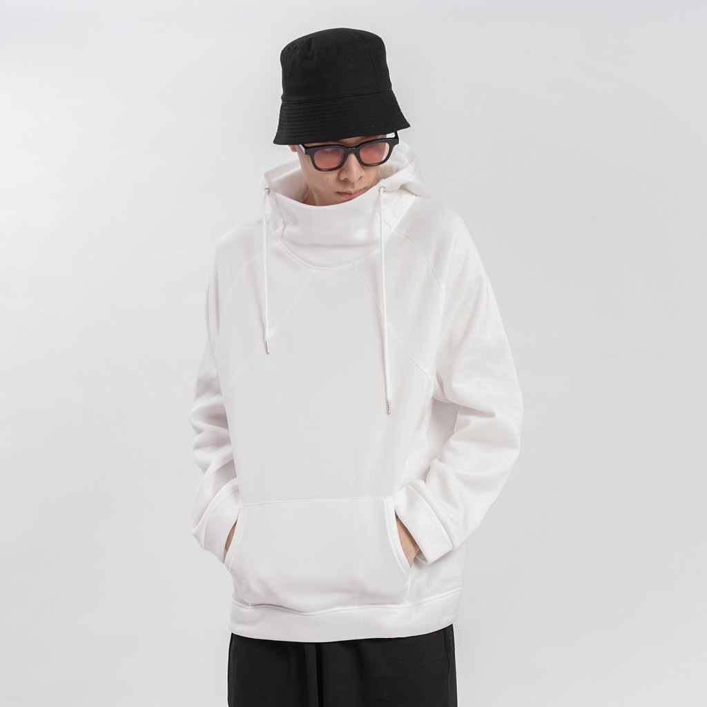 Áo mũ HOODIE CAO CỔ Unisex N7 form rộng nhiều màu nỉ bông trơn cặp đôi nam nữ Oversize Ulzzang thu đông phong cách | BigBuy360 - bigbuy360.vn