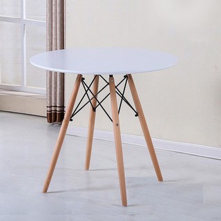 Bàn tròn bàn cafe - bàn ăn chân gỗ 60 x 60 x 72 cm