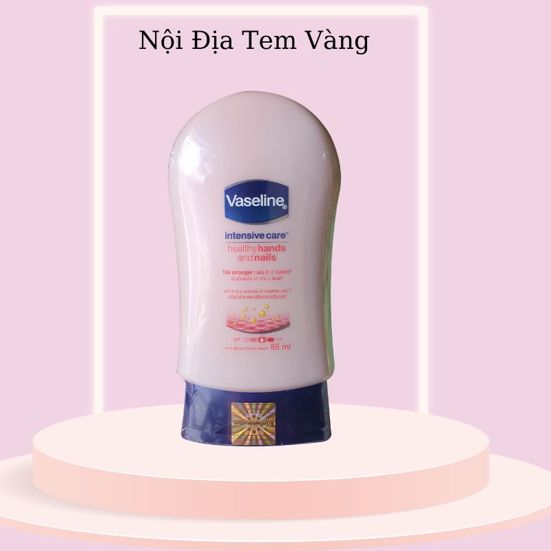 Kem Dưỡng Da Tay Giúp Làm Ẩm, Mềm Mượt Da Tay Và Móng Tay Vaseline Intensive Care 85ml Healthy Hands & Nails