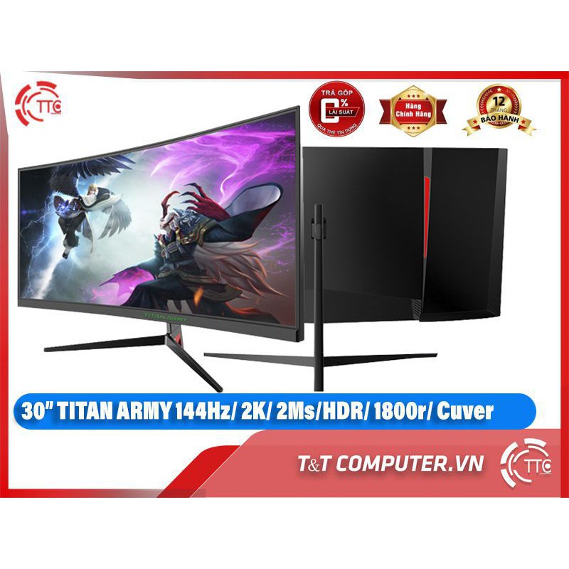 [MỚI FULLBOX] Màn Hình Máy Tính 21:9 TITAN ARMY , BJX GAMING 29.5 inch 200HZ / 144HZ 2k cong mới 100% | BigBuy360 - bigbuy360.vn