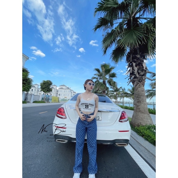 Quần suông ống rộng hoạ tiết sang chảnh(064) | BigBuy360 - bigbuy360.vn