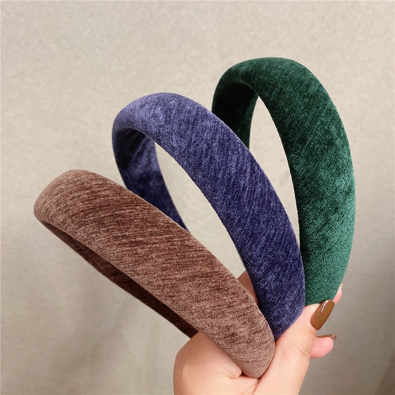 Băng đô cài tóc vải nhung mềm mại phong cách Hàn Quốc mới cho nữ