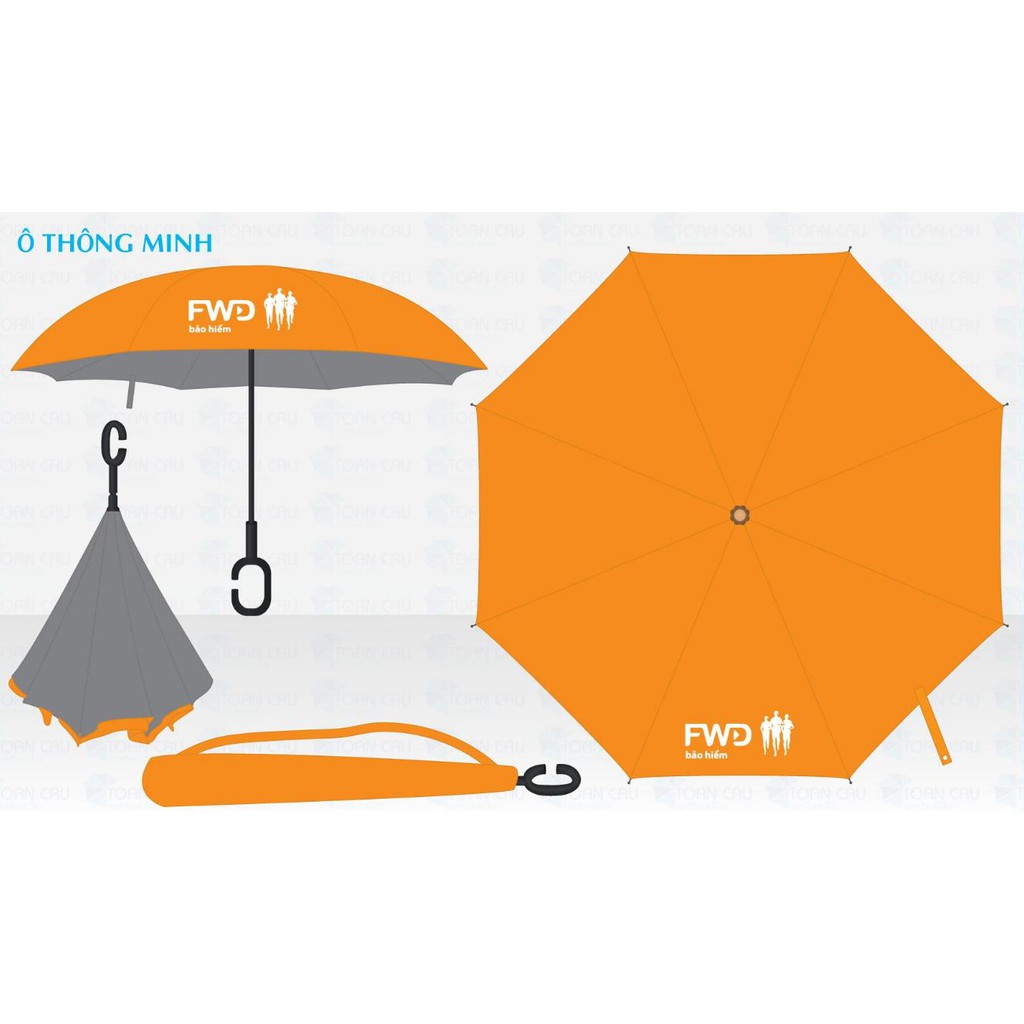 Ô - dù gấp ngược cao cấp dành cho người đi ô tô xe bus