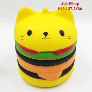 đồ chơi bánh mèo hamburger màu vàng - đồ chơi an toàn cho trẻ mã sản phẩm GE7666