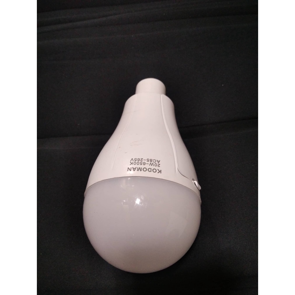 Đèn Tích Điện Kết Hợp Bóng Đèn Sạc Kottman - 20W - Bóng Nấm Tích Điện 2 Pin- Hàng Chất Lượng Cao