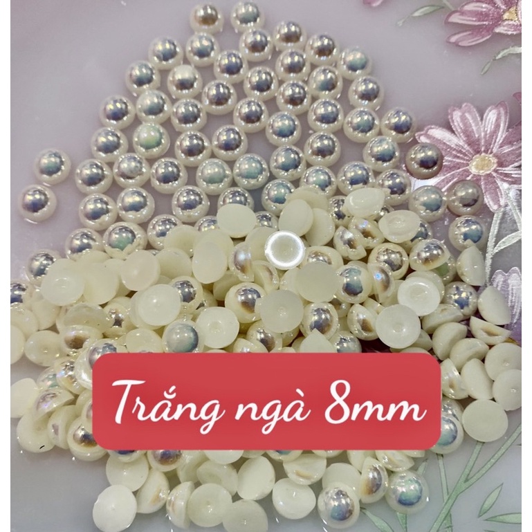 Ngọc trai giả 8mm màu ab 200v