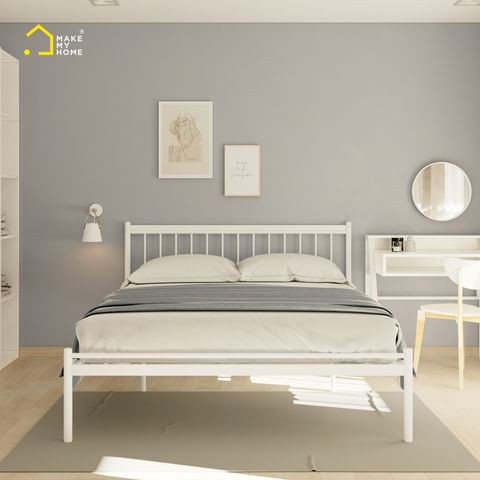 Giường ngủ sắt nhiều kích thước đơn giản hiện đại chắc chắn SAGO Make My Home