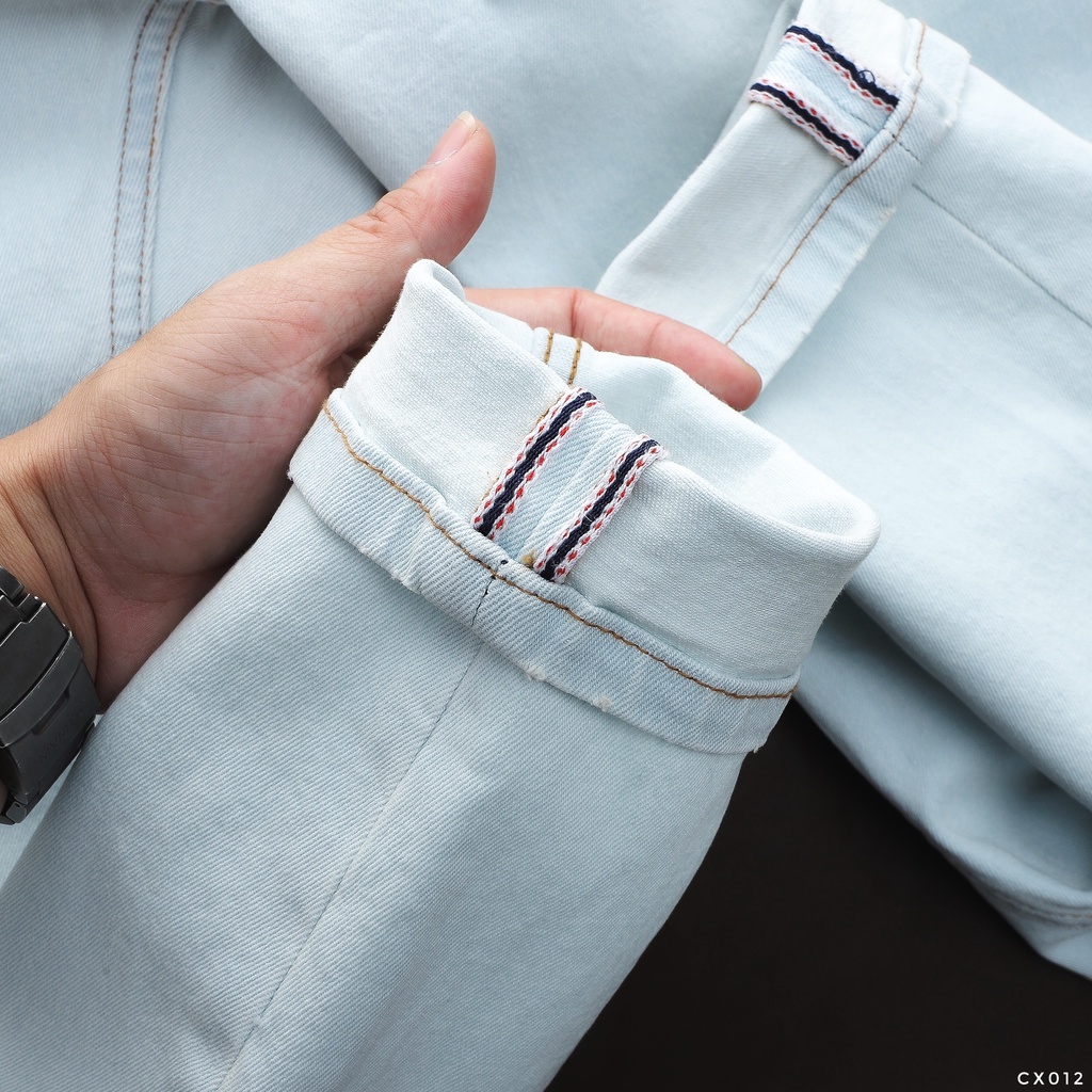 Quần jean dài nam công nghệ wash cao cấp, form slim fit tôn dáng CX012