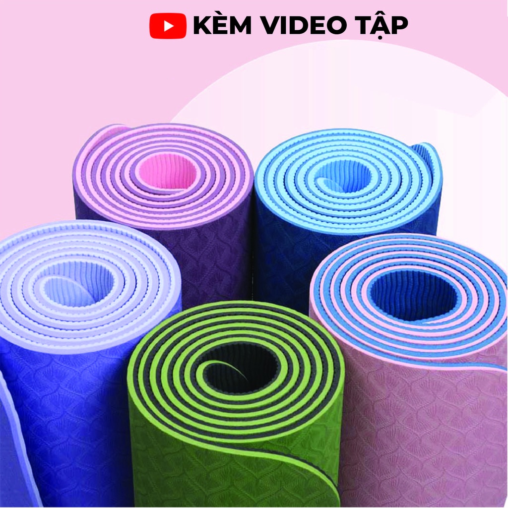 Thảm Tập Yoga | Thảm Tập Gym TPE Siêu Bền 6mm Hàng Cao Cấp KOPATO A1008