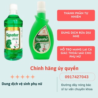 Dung dịch vệ sinh Gynofar CHÍNH HÃNG Bác sĩ Thanh Lam