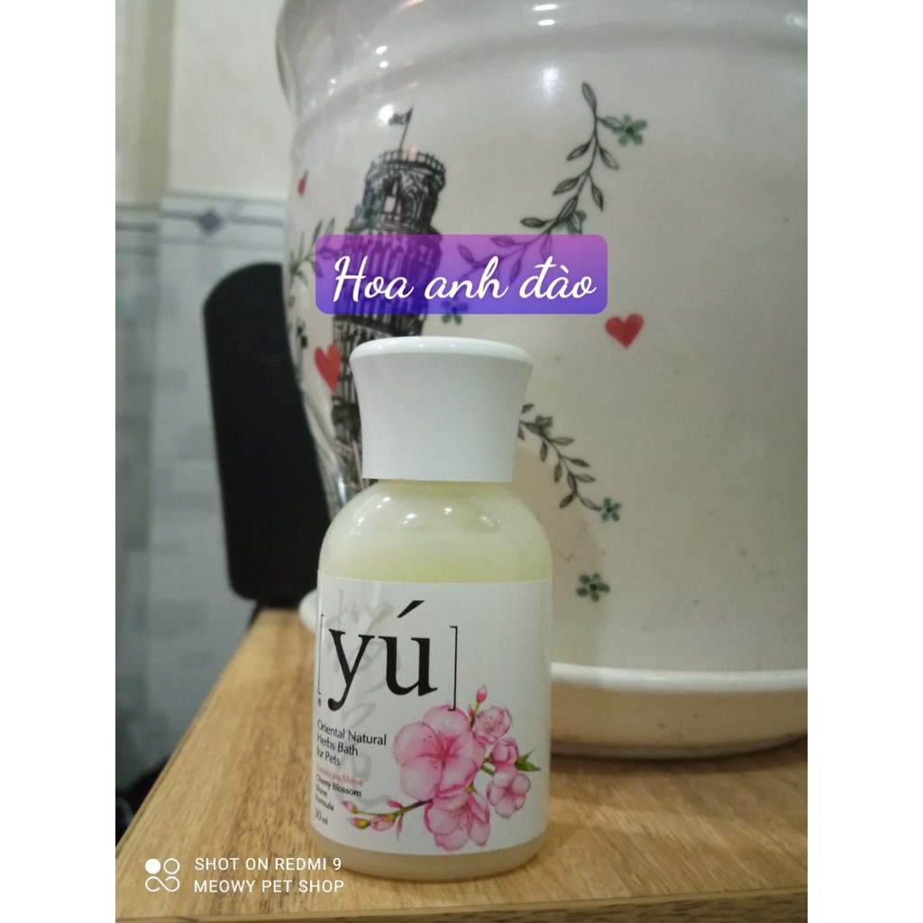 [30ml] sữa tắm Yu chó mèo chai nhỏ du lịch