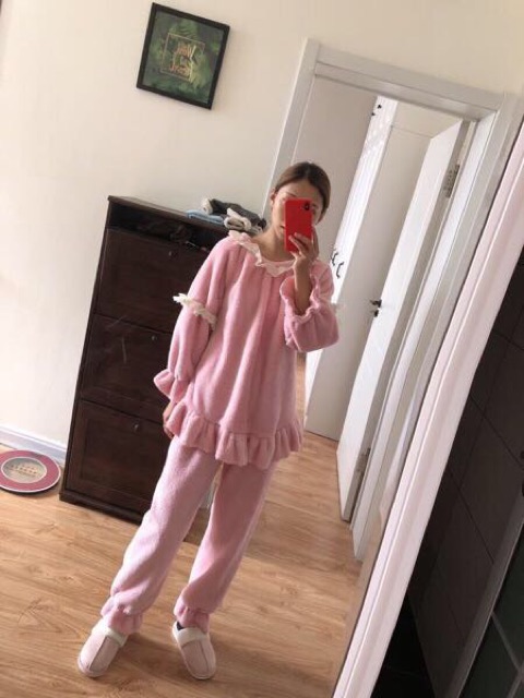 Bộ ngủ lông mịn- kèm ảnh thậtMã 334