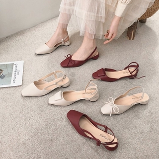 Giày cao gót kiểu dáng thời trang phong cách Hàn Quốc cho nữ