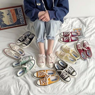 Giày Sục Giày Đạp Gót EVENSTAR Size Nữ (SẴN 39 XANH CỐM- 38 ĐEN- 38 TRẮNG- 37 ĐỎ ĐÔ)