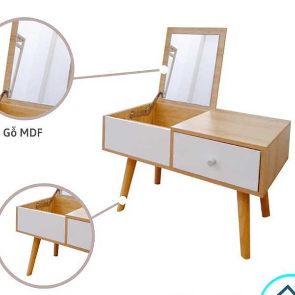 BÀN PHẤN TRANG ĐIỂM MINI CHÂN BỆT