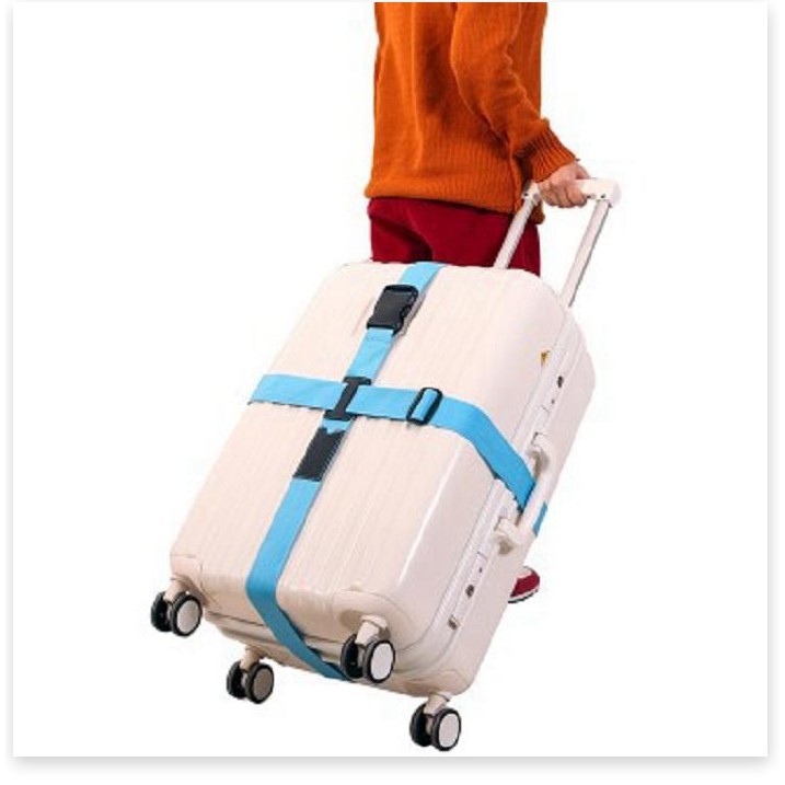 Dây đai vali 💓FREESHIP💓 Dây Đai Vali Đôi, có thể cài khóa số, giữ cho vali an toàn 3647