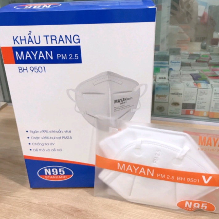 KHẨU TRANG MAYAN N95 BH9501V PM2.5 - SẢN PHẨM VIỆT NAM, CHẤT LƯỢNG QUỐC TẾ