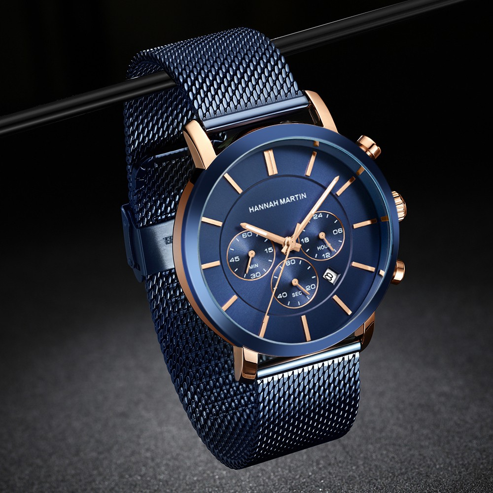 Đồng hồ nam HANNAH MARTIN chính hãng - model HM-120 - chống nước tốt - bảo hành 1 năm | BigBuy360 - bigbuy360.vn