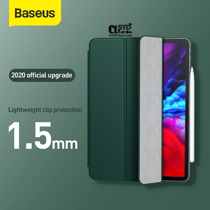 BAO DA IPAD PRO 11 2020 BASEUS SIMPLISM THREE-FOLD NAM CHÂM HÍT LƯNG CHÍNH HÃNG | BigBuy360 - bigbuy360.vn