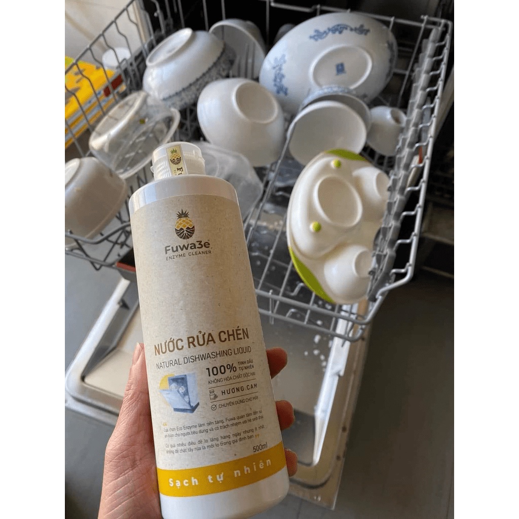 Nước rửa bát cho máy rửa chén bát Fuwa3e hữu cơ sinh học dạng gel 500ml ,G-House shop