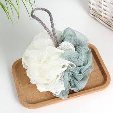 Bông tắm tròn 2 màu bằng vải lưới mềm mịn êm dịu cho làn da ♥️♥️ Mẹ Kiến 87