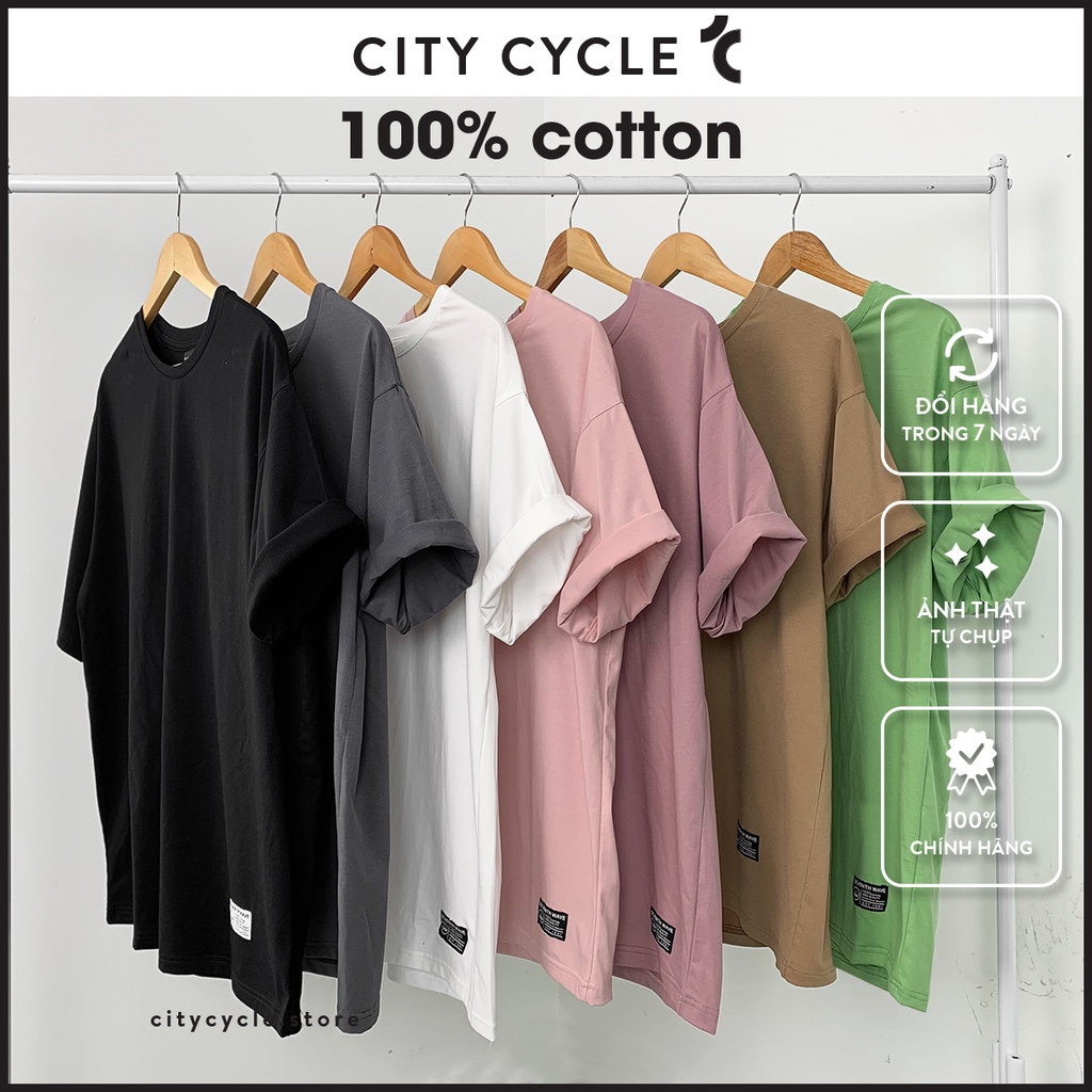 Full Box Áo thun nam nữ Basic Tee City Cycle - Áo thun tay lỡ Unisex form rộng Local Brand