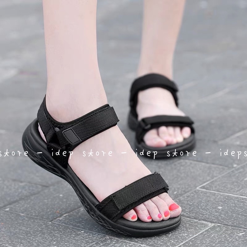 Giày sandal cao cấp unisex GL017- Xăng đan 2 quai đúc nguyên khối KH11